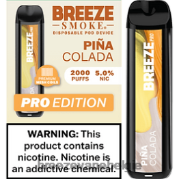 Breeze Pro 2000 trekjes - Breeze vape flavors pina colada F242R18