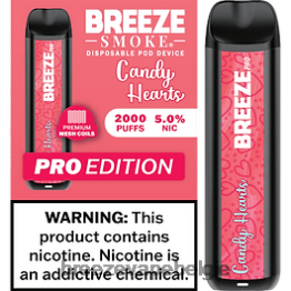 Breeze Pro 2000 trekjes - Breeze vape review snoep harten F242R29
